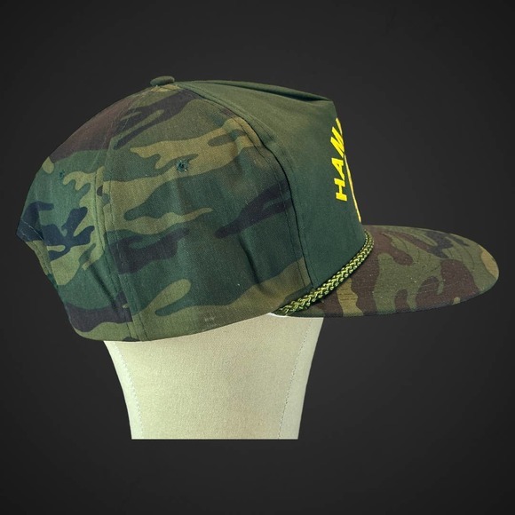 Vintage Hammond’s Auto Value Parts Store Camouflage Rope SnapBack Hat Cap - Picture 2 of 6